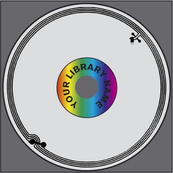 RFID ”Maxi View Booster” label Ø42/Ø117 acetate w/full-colour