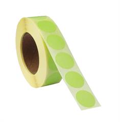 Label Ø19. No print, LIGHT GREEN - 1,000 pcs.