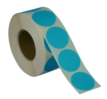 Label Ø19. No print, TURQUOISE - 1,000 pcs.