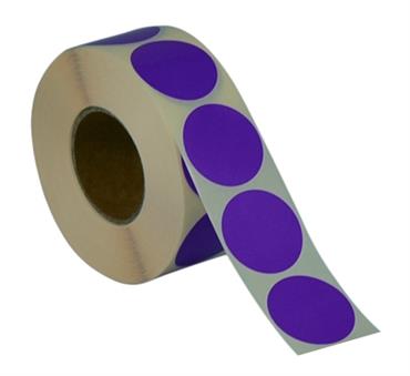 Label Ø19. No print, VIOLET - 1,000 pcs.