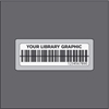 Barcode label 25x77/35x87 acetate WHITE w/print w/strip, opaque
