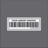 Barcode label 25x77/35x87 acetate WHITE w/print, opaque