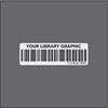 Barcode label 25x77 WHITE w/print - without acetate