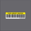 Barcode label 25x77 COLOURED w/print - no overlay, opaque