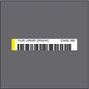 Barcode label 15x90/20x100 acetate COLOURED w/print, opaque