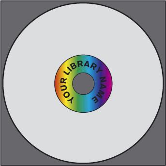RFID label Ø42/Ø117 acetate WHITE w/full-colour