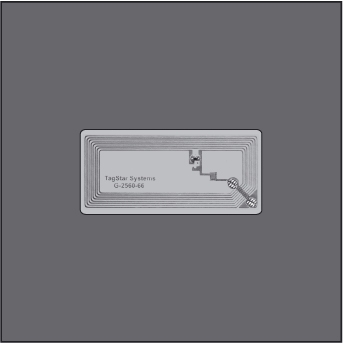 RFID label 65x30 acetate TRANSPARENT