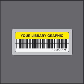 RFID hybrid label 29x77/38x87 acetate COLOURED w/print w/strip