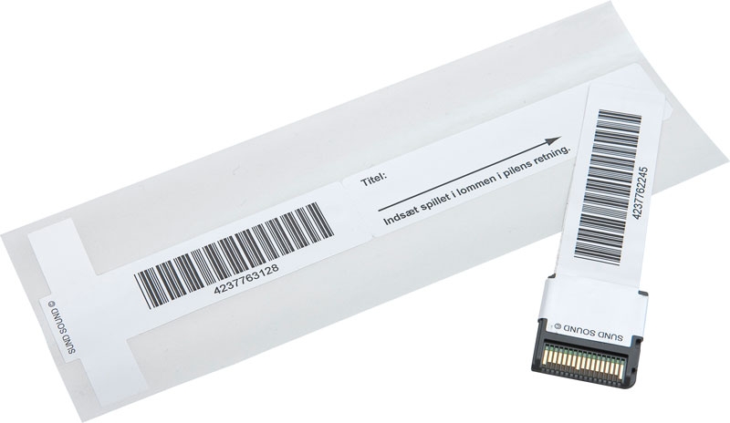 RFID hybrid label for Nintendo DS security