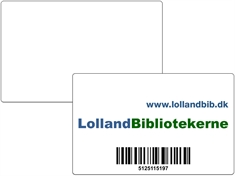 Library patron card PVC, 4(+1)+0 print