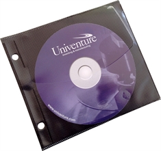 UniKeep JewelPak wallet page, black PP - 100 pcs.