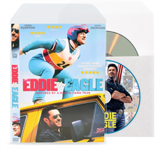 DVD sleeve with flap and non-woven inlay - For 1-2 discs