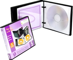 UniKeep Media 5 CD/DVD wallet, black