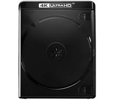 Amaray 4K Ultra-HD Blu-ray DVD case 15 mm for 2 discs, BLACK PP