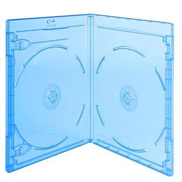 Blu-ray DVD case 11 mm for 2 discs, BLUE PP