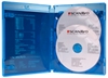 Scanavo Blu-ray DVD case 2/ONE Overlap 14 mm for 2 discs, BLUE PP
