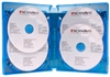 Scanavo Blu-ray DVD case 4/ONE Overlap 22 mm for 4 discs, BLUE PP