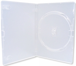 DVD-case Amaray 14 mm for 1 disc CLEAR PP