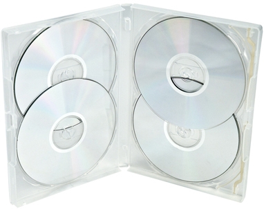 DVD-case Amaray MultiBox 15 mm 4-6 discs CLEAR PP