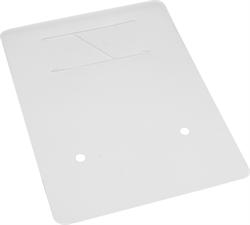 2-hole punched back plate for inner pockets, TRANSPARENT PP