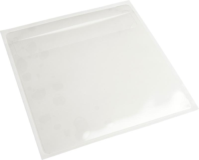 AV pocket with flap 142x127. For 1 disc and booklet, PP