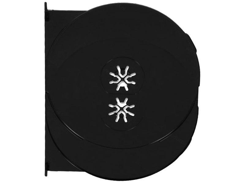 Amaray 4K Ultra-HD swing tray for 2 discs, BLACK