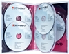 DVD-case Scanavo 22mm 5/one Xtra Overlap, TRANSPARENT PP