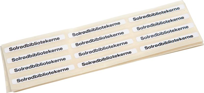 Text label 50x5, WHITE - 4,000 pcs.