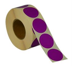 Label Ø19. No print, PURPLE - 1,000 pcs.