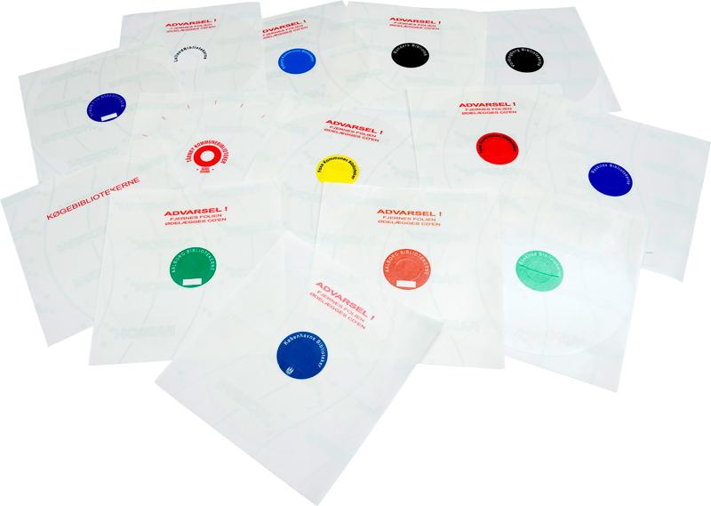 AV safety label laminated with custom print