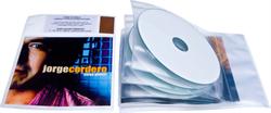 Audio pouch for 4 discs, booklet and libretto, TRANSPARENT PP