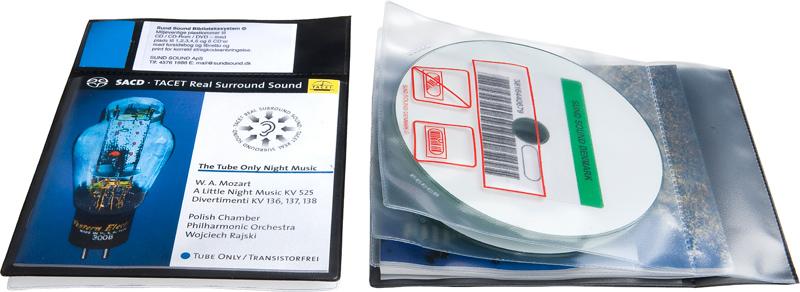 Audio pouch for 2 discs, booklet and libretto. Pictogram, BLACK PP