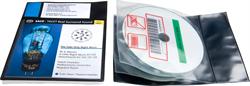Audio pouch for 2 discs and booklet. Pictogram, BLACK PP