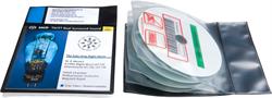 Audio pouch for 3 discs and booklet. Pictogram, BLACK PP