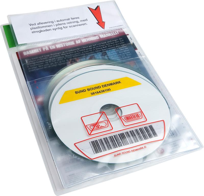 DVD pouch for 1-4 discs. Pictogram, PP