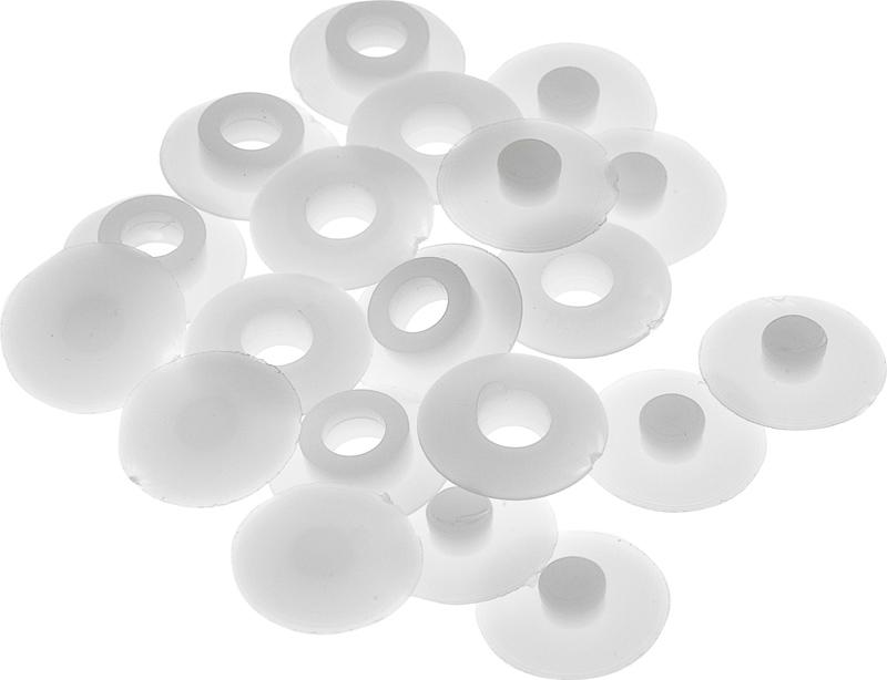 Set of press studs 2 mm, WHITE