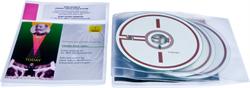 RFID audio pouch for 3 discs, booklet and libretto, TRANSPARENT PP