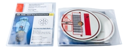 RFID audio pouch for 2 discs, booklet and libretto. Pictogram, TRANSPARENT PP