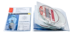RFID audio pouch for 5 discs, booklet and libretto. Pictogram, TRANSPARENT PP