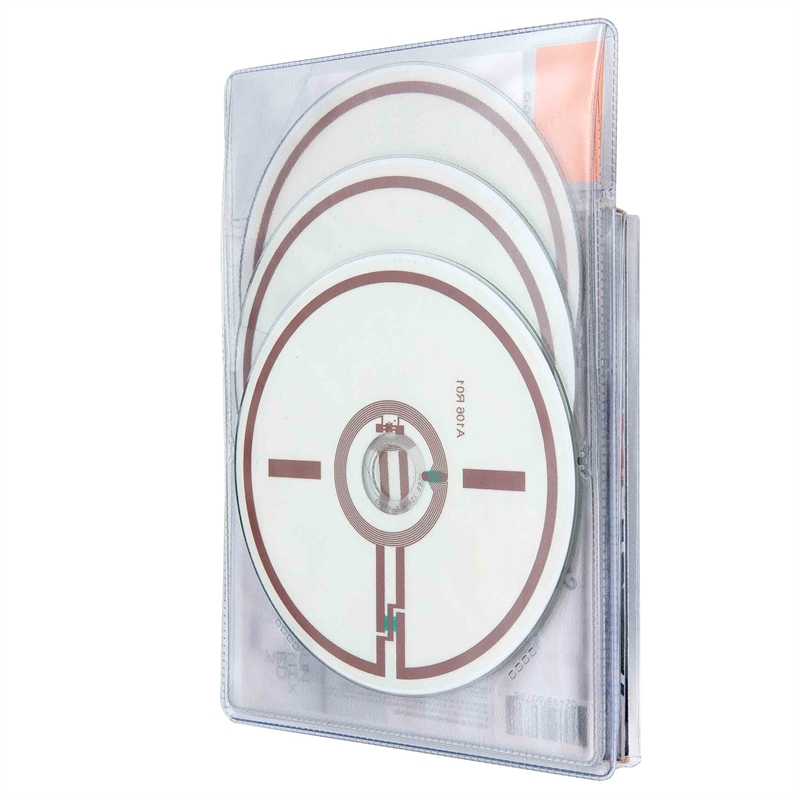 RFID audio pouch for Digi-Pak with 3 discs
