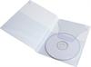 Video album with 2 pockets: 2 elastic expandable, 1 flap. WHITE / TRANSPARENT
